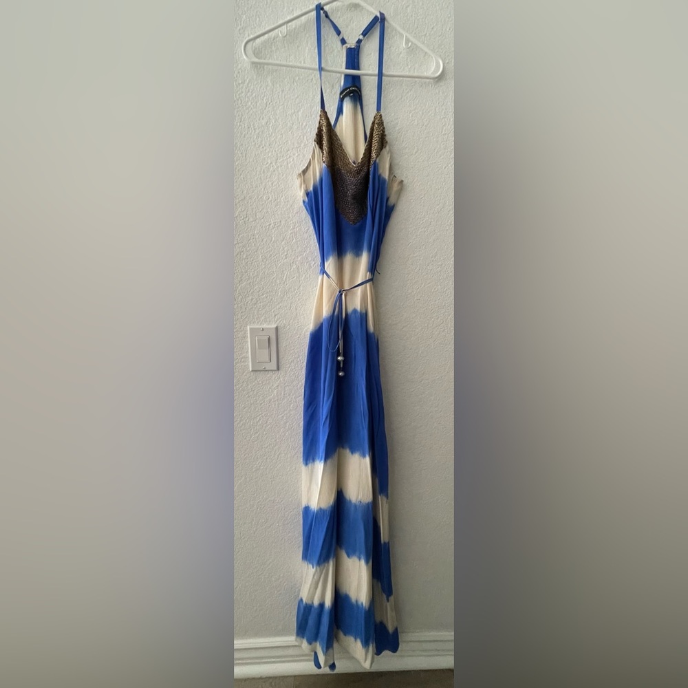Embellished Karina Grimaldi Maxi Dress